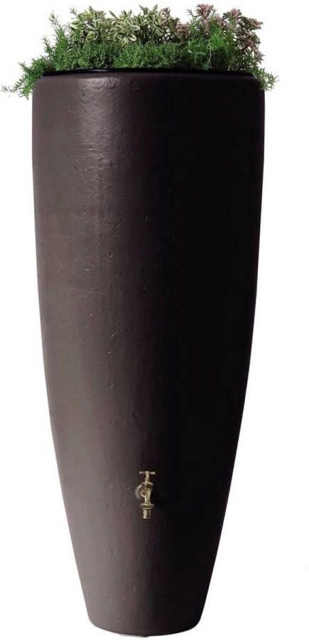 Garantia Regenton 300 liter + Plantenbak 2 in 1 Mokka Messing tapkraan