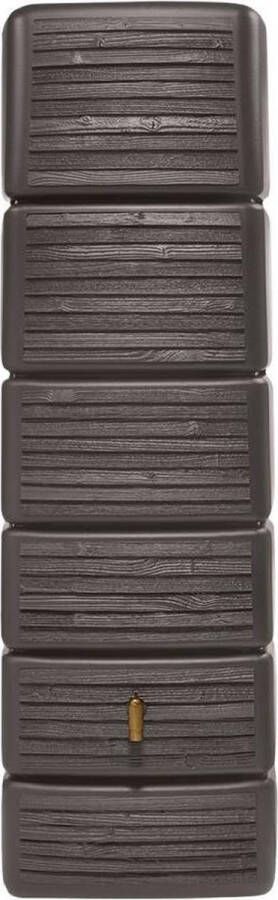 Garantia Slim regenton 300 liter wood decor bruin