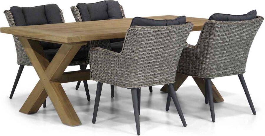 Garden Collection s Boston Oregon 200 cm dining tuinset 5-delig