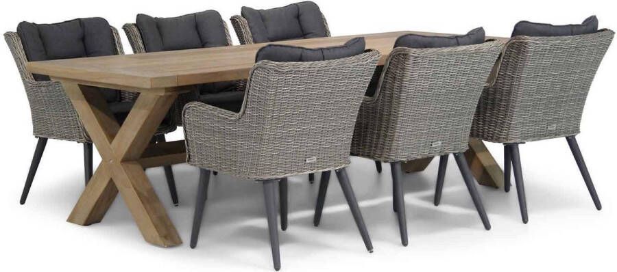 Garden Collection s Boston Oregon 240 cm dining tuinset 7-delig