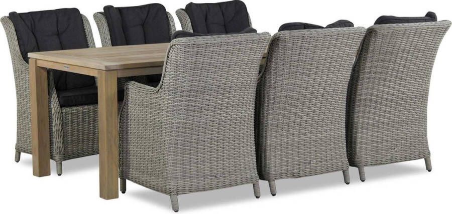 Garden Collection s Buckingham Bristol 220 cm dining tuinset 7-delig