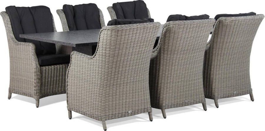 Garden Collection s Buckingham Graniet 220 cm dining tuinset 7-delig