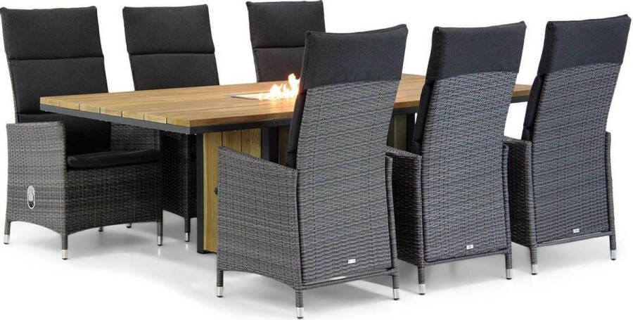Garden Collection s Denver Seaside 220 cm dining tuinset 7-delig