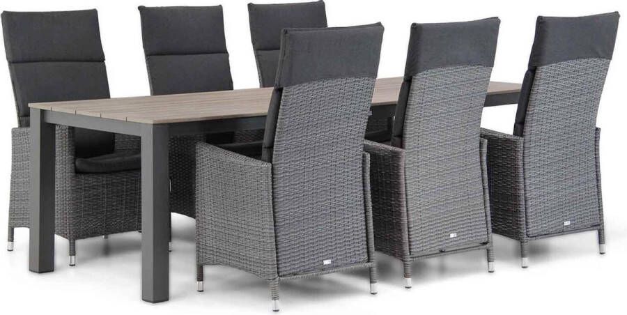 Garden Collection s Denver Valley 240 cm dining tuinset 7-delig