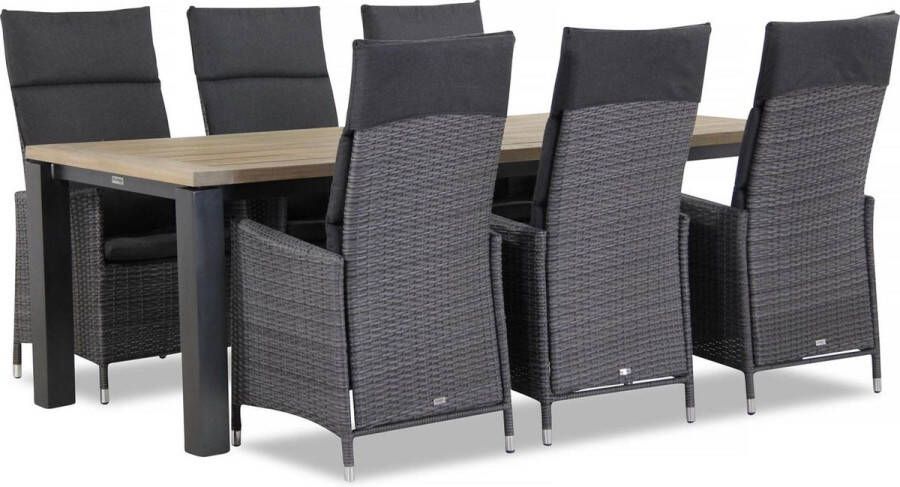 Garden Collection s Denver Veneto 230 cm dining tuinset 7-delig verstelbaar