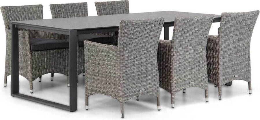 Garden Collection s Dublin Zaga 220 cm dining tuinset 7-delig