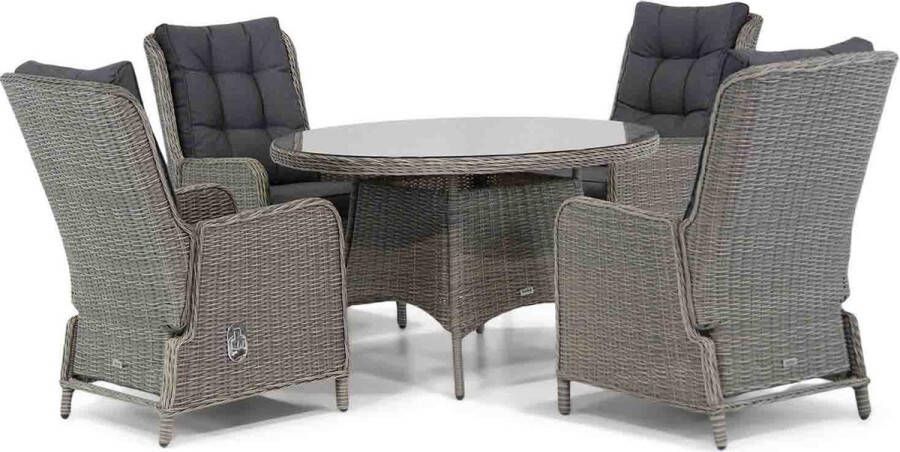 Garden Collection s Kingston Aberdeen 120 cm rond dining tuinset 5-delig