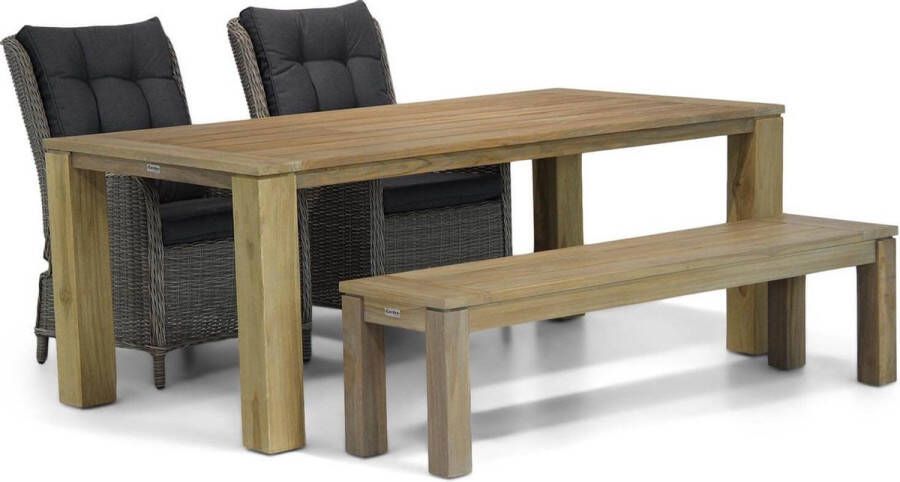 Garden Collection s Kingston Brighton 200 cm dining tuinset 4-delig