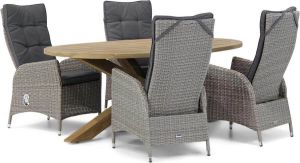 Garden Collection s Lincoln Boston 200 cm ovaal dining tuinset 5-delig
