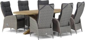 Garden Collection s Lincoln Boston 240 cm ovaal dining tuinset 7-delig