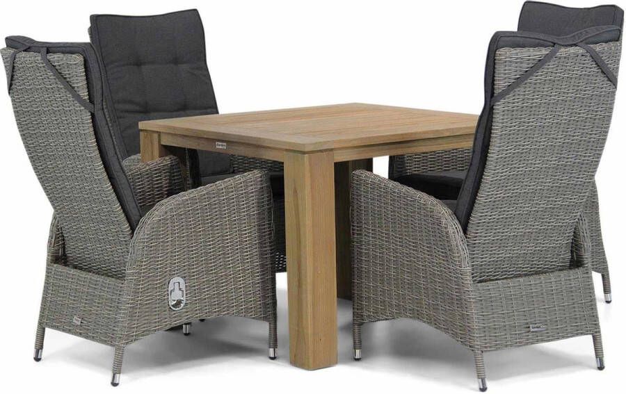 Garden Collection s Lincoln Brighton 100 cm dining tuinset 5-delig