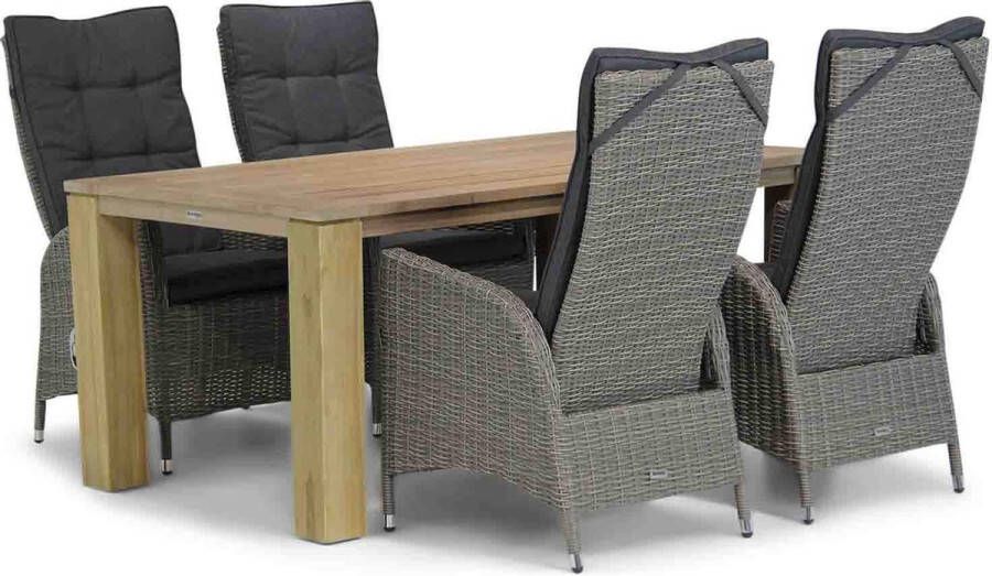 Garden Collection s Lincoln Brighton 165 cm dining tuinset 5-delig