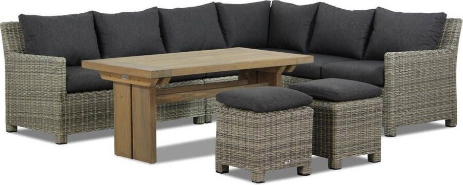 Garden Collection s Lusso Brighton 140 cm dining loungeset 7-delig