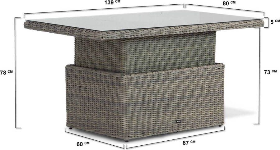 Garden Collection s Lusso Hamilton dining loungeset 5-delig