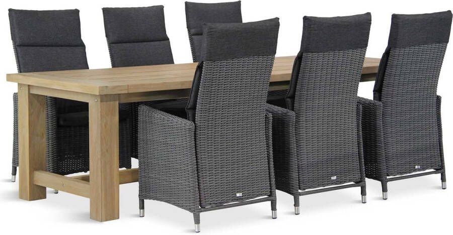 Garden Collection s Madera Fourmile 260 cm dining tuinset 7-delig