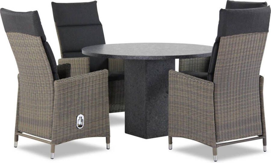 Garden Collection s Madera Graniet 120 cm dining tuinset 5-delig