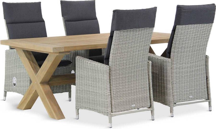 Garden Collection s Madera Oregon 200 cm dining tuinset 5-delig