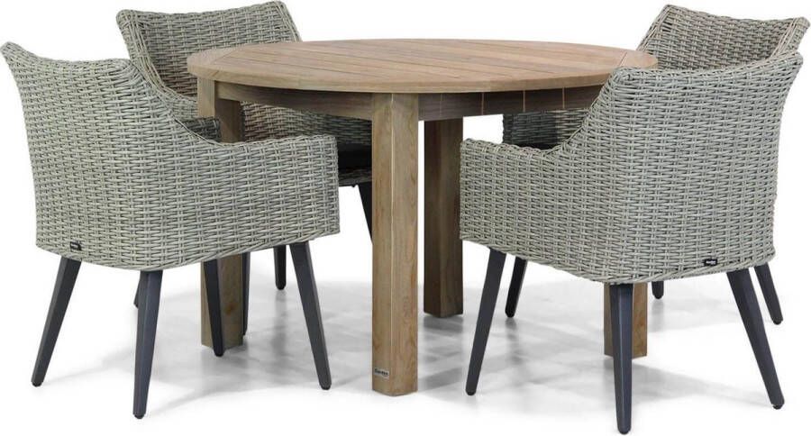 Garden Collection s Milton Brighton 120 cm rond dining tuinset 5-delig