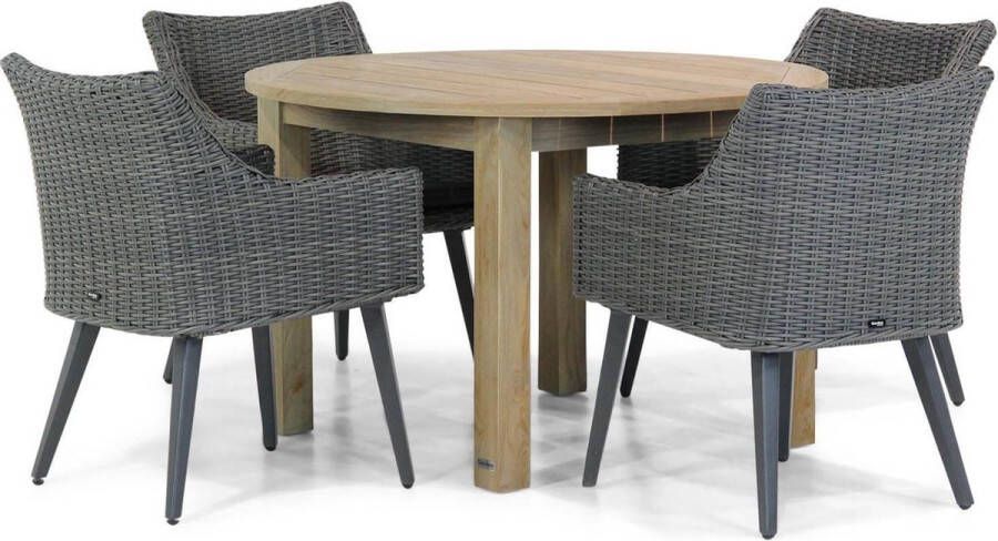 Garden Collection s Milton Brighton rond 120 cm dining tuinset 5-delig