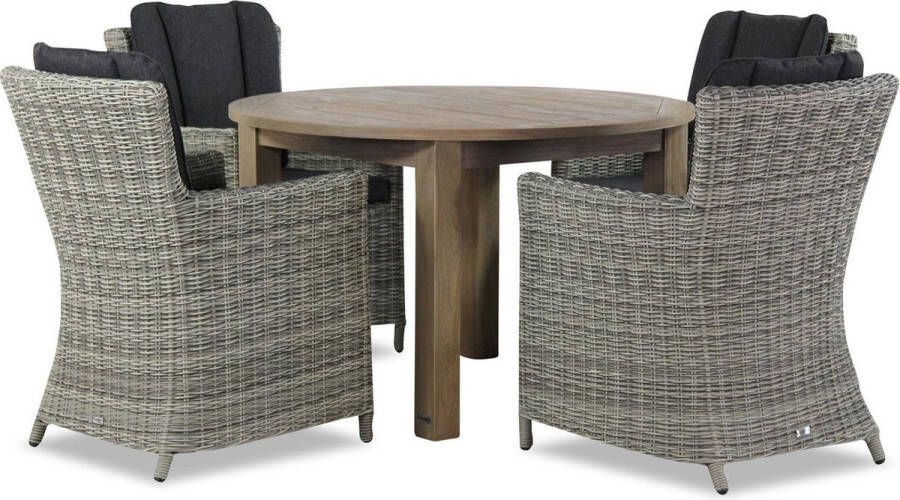Garden Collection s Venerdi Brighton rond 120 cm dining tuinset 5-delig