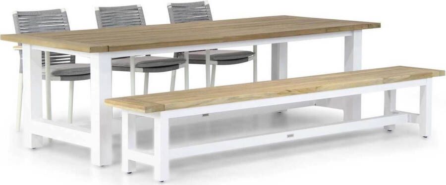 Santika Furniture Santika Giovane Los Angeles 260 cm picknick tuinset 5-delig