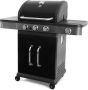 Garden Grill Prestige 3+1 Gasbarbecue 3 brander incl zijbrander Zwart RVS - Thumbnail 1