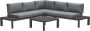 Van Kooten Tuin en Buitenleven Adelaide lounge set 4-delig carbon black mystic grey - Thumbnail 1