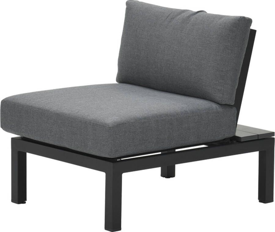 Van der Garde Tuinmeubelen Garden Impressions Annabella Lounge Fauteuil Black mystic Grey