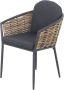 Garden Impressions Bali dining stoel natural rotan carbon black mystic grey - Thumbnail 3