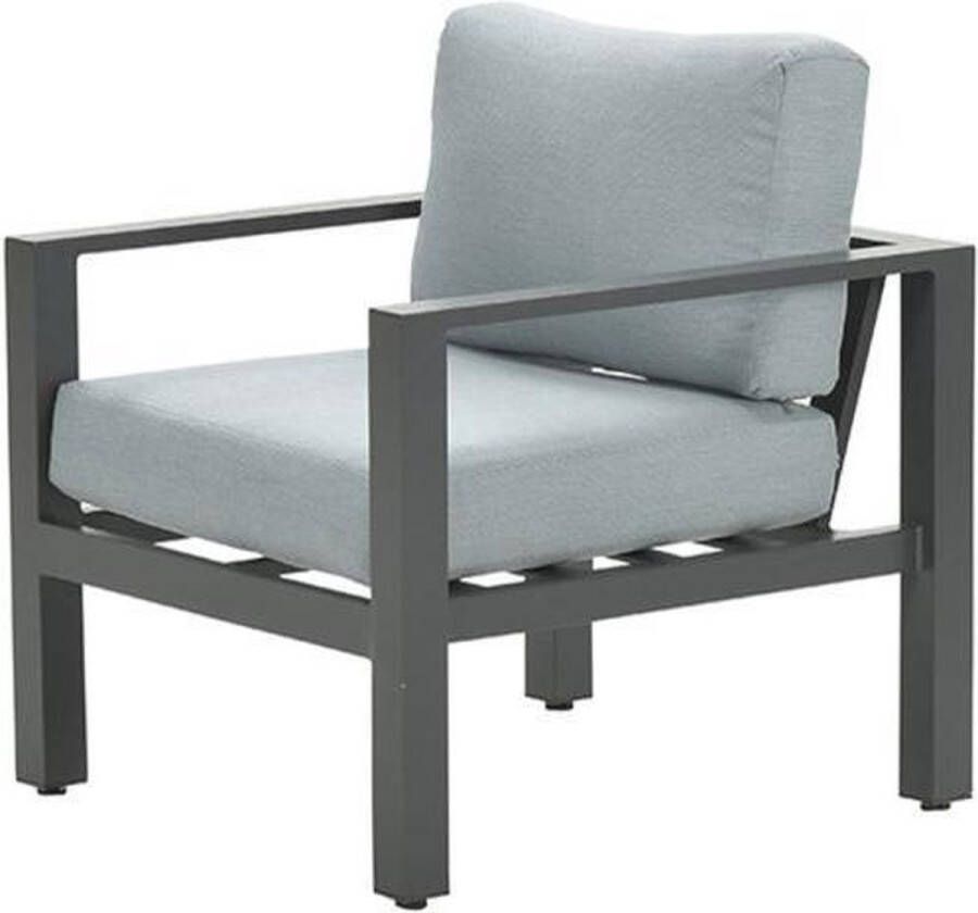 Garden Impressions Bianca lounge fauteuil carbon black mint grey