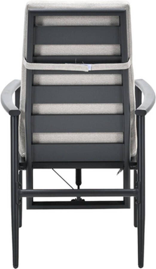 Garden Impressions Biola verstelbare fauteuil carbon black desert sand