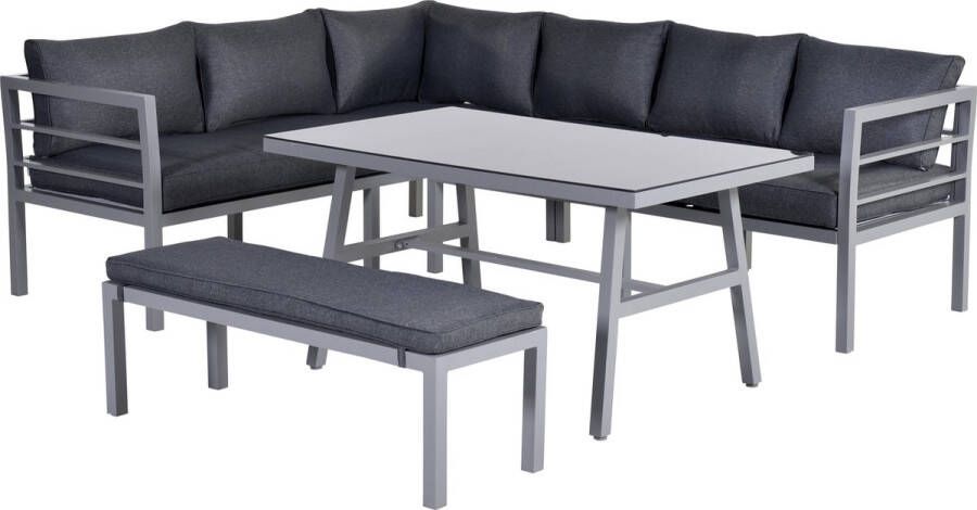 Garden Impressions Griffin Lounge Diningset 4-delig Arctic Grey