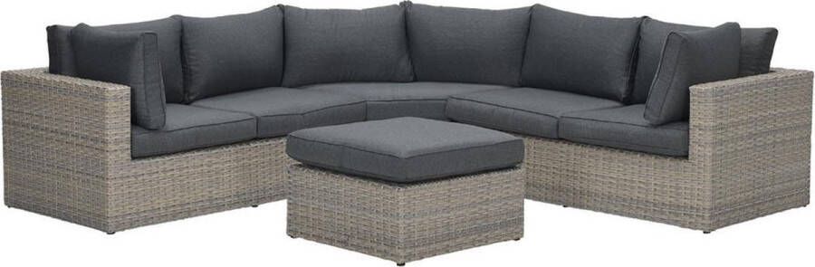 Garden Impressions Menorca lounge set Lshape vintage willowblack