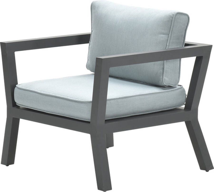 Garden Impressions Colorado lounge fauteuil carbon black mint grey