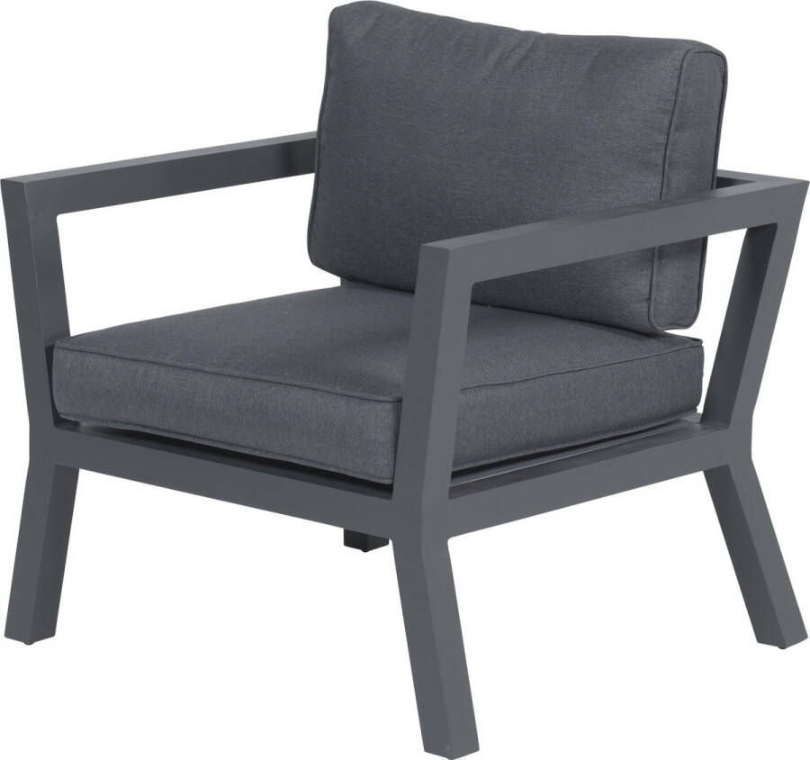 Garden Impressions Colorado lounge stoel carbon black reflex black