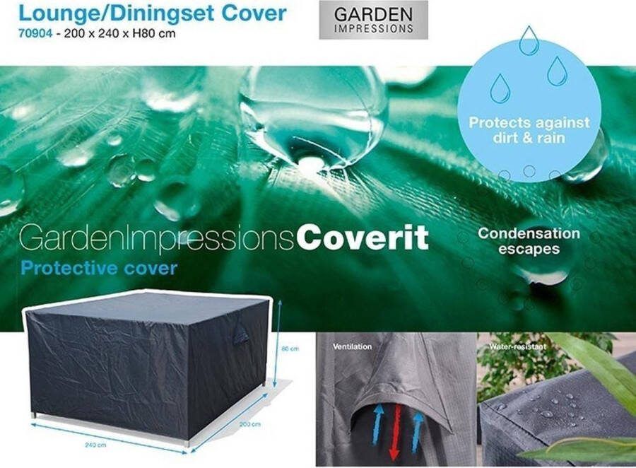 Garden Impressions Coverit lounge dining beschermhoes 200x240xH80