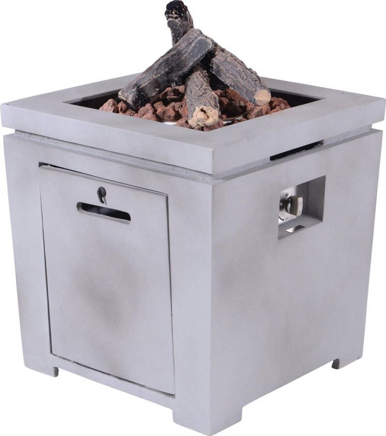 OSO Tuinmeubelen Cozy Living Sfeerhaard Amadora Concrete Grey 60x60 Cm