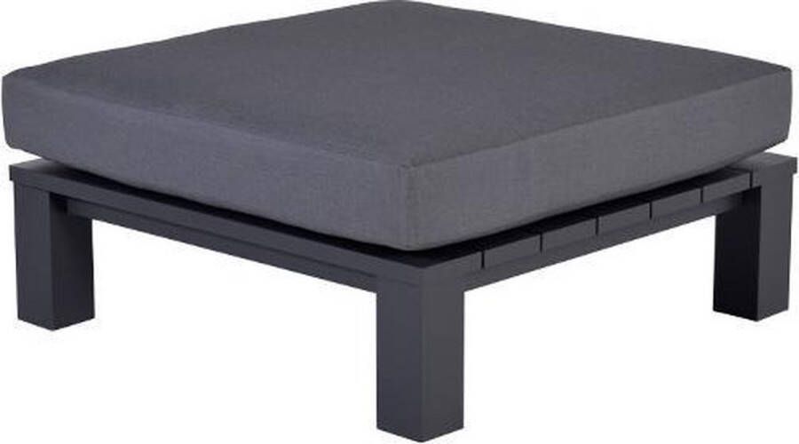 Garden Impressions Cube lounge tafel 100x100xH30 cm carbon black reflex black