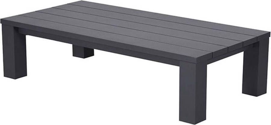 Garden Impressions Plaza lounge tuintafel 140x70xH40 cm donker grijs