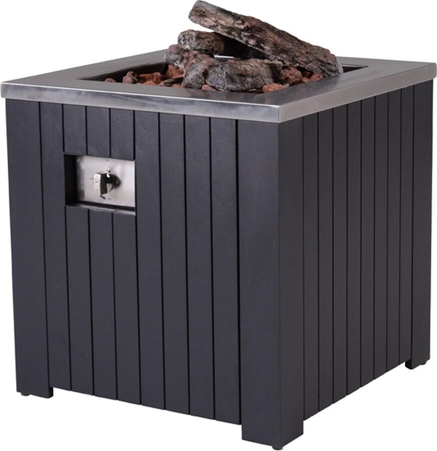 Garden Impressions Cozy Living vuurhaard Faro carbon black 80x80 cm DE versie