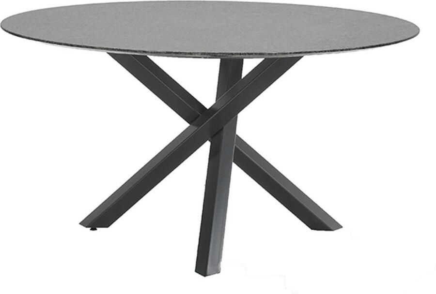 Garden Impressions Gigi Tuintafel Diamond Black Ø120 cm