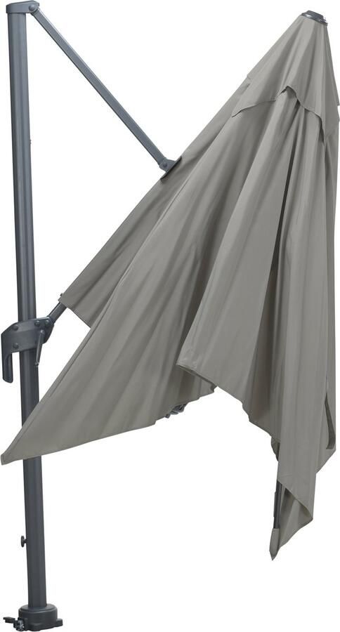 Garden Impressions Hawaii Mono parasol 2 7x2 m zand doek inclusief 90 kg parasolvoet en parasolhoes