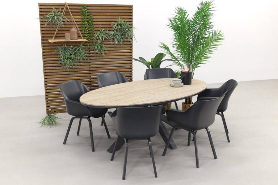 Garden Impressions Hartman Sophie Element Xerix GI Edison 220 x 115 cm. tafel ovale tuinset