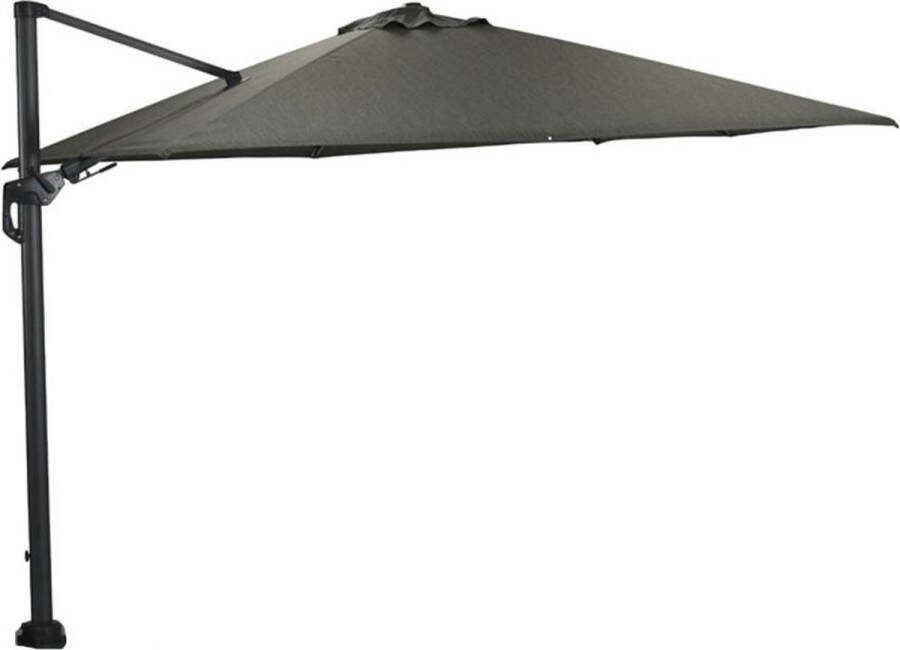 Garden Impressions Hawaii Deluxe Zweefparasol 300x300 Carbon Black Moss Green