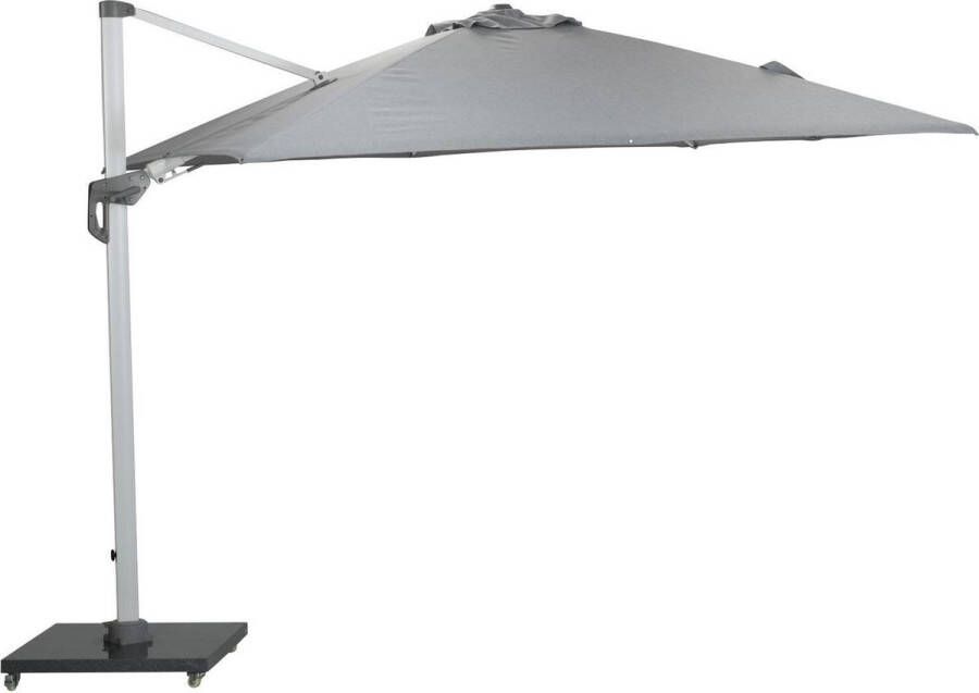 Garden Impressions Hawaii Zweefparasol Deluxe 300x300 Wit lichtgrijs Zonwering