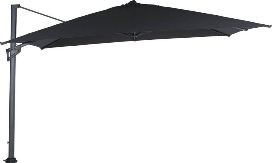 Garden Impressions Hawaii King pole zweefparasol 400 x 400 carbon black zwart