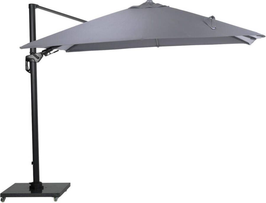 Van Kooten Tuin en Buitenleven Hawaii Lumen parasol 300x300 cm carbon black light grey