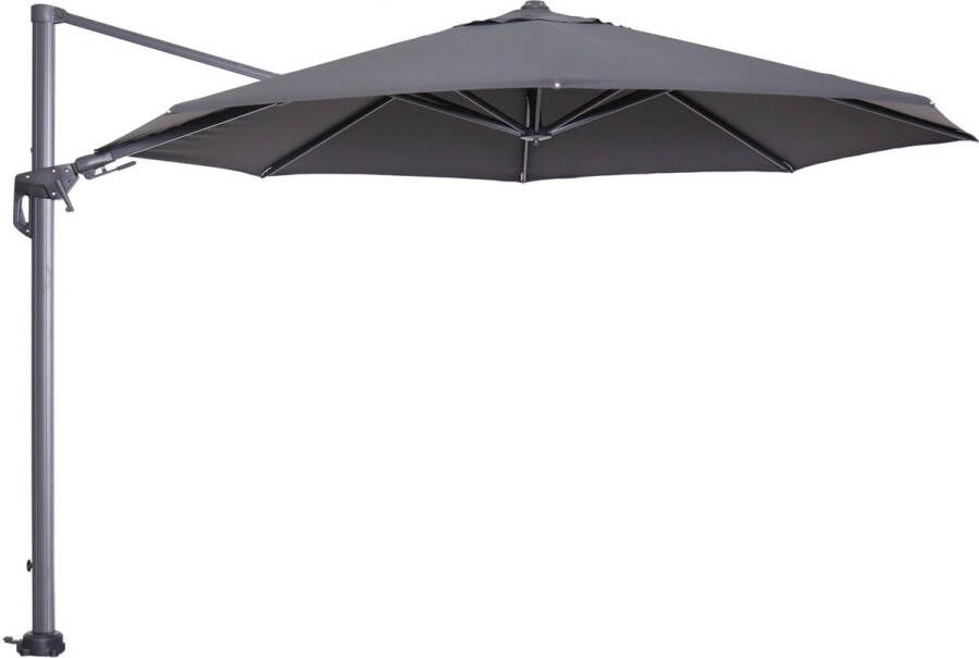 Garden Impressions Hawaii Original Zweefparasol rond ø350 cm Royal grey frame donkergrijs