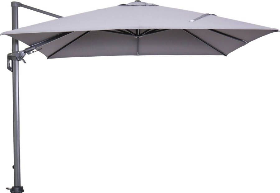 Garden Impressions Hawaii Original Zweefparasol vierkant 3x3m Royal grey frame