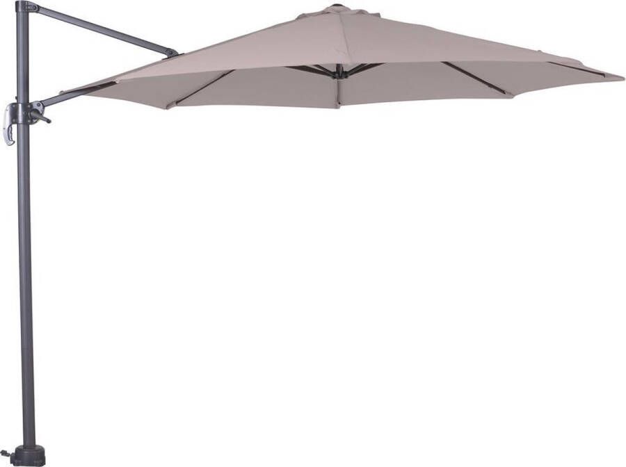 Garden Impressions Hawaii S zweefparasol 300 cm carbon black sand